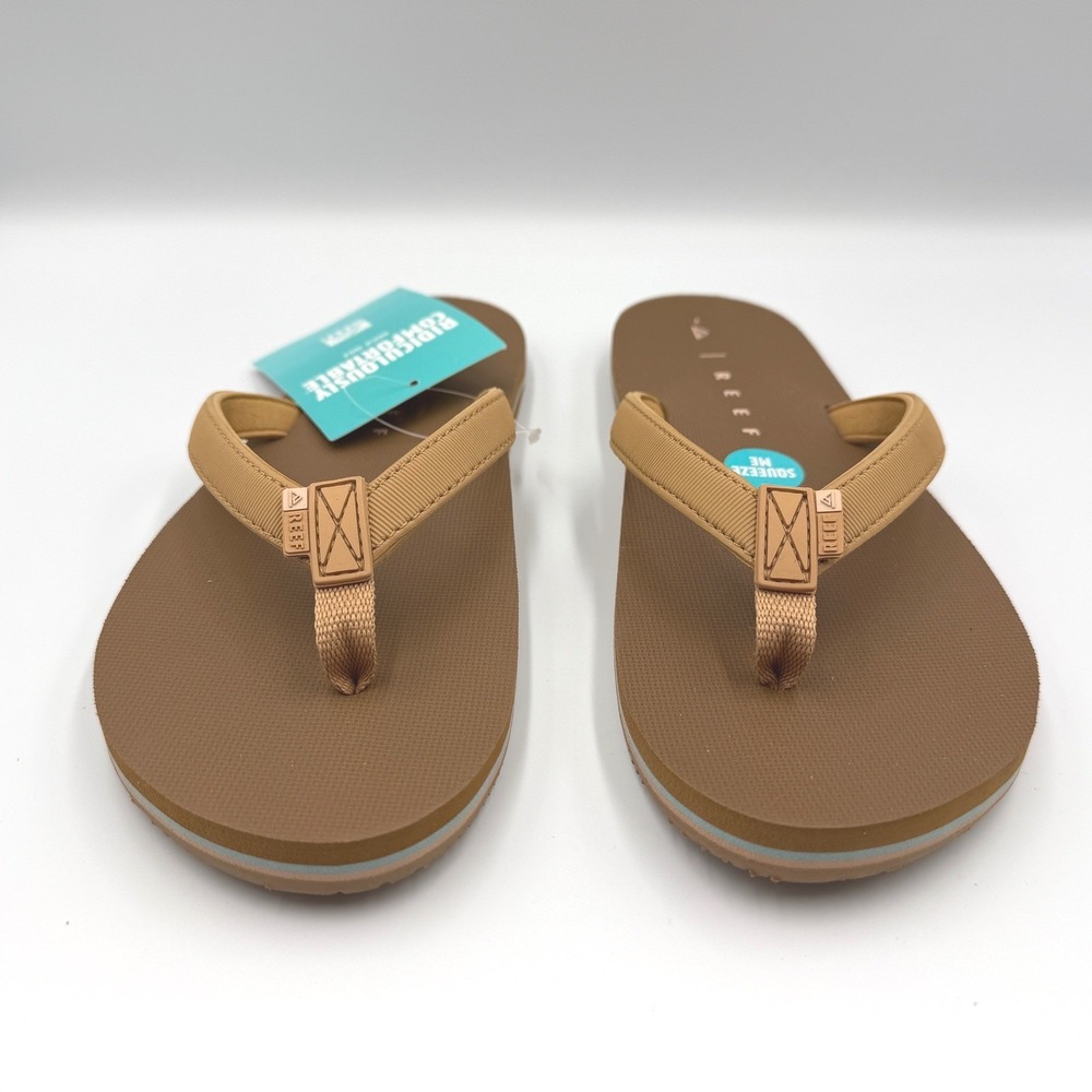 REEF Solana Flip Flops Sandals Cocoa - CJ3586 - Water Friendly - Women's 9 *NEW* - Picture 9 of 10